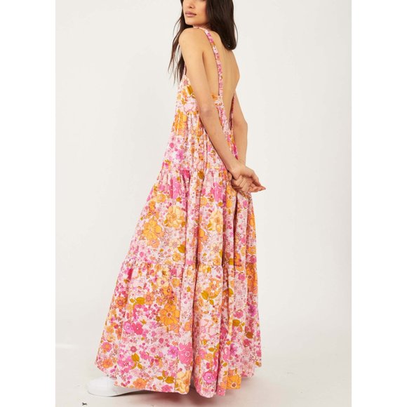Free People | Dresses | Nwt Free People Park Slope Maxi Dress Blossom Combo  | Poshmark